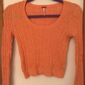 Free People Cropped Scoop Neck Sweater